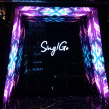 卡布燈箱中間千那論邊框字招牌安裝